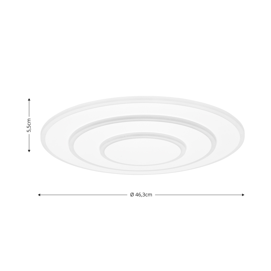 Brilagi - LED Aptumšojama griestu lampa MODERN LED/58W/230V 2700-6500K d. 46,3 cm + tālvadības pults