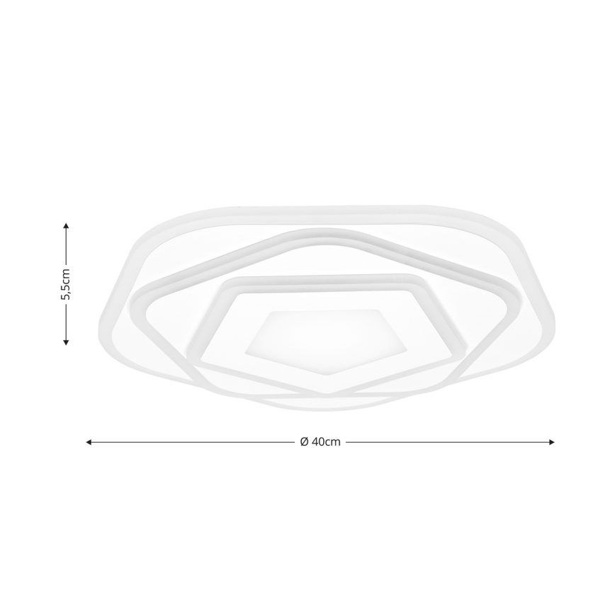 Brilagi - LED Aptumšojama griestu lampa MODERN LED/64W/230V 2700-6500K d. 40 cm + tālvadības pults