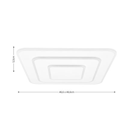 Brilagi - LED Aptumšojama griestu lampa MODERN LED/72W/230V 2700-6500K 46,6x46,6 cm + tālvadības pults