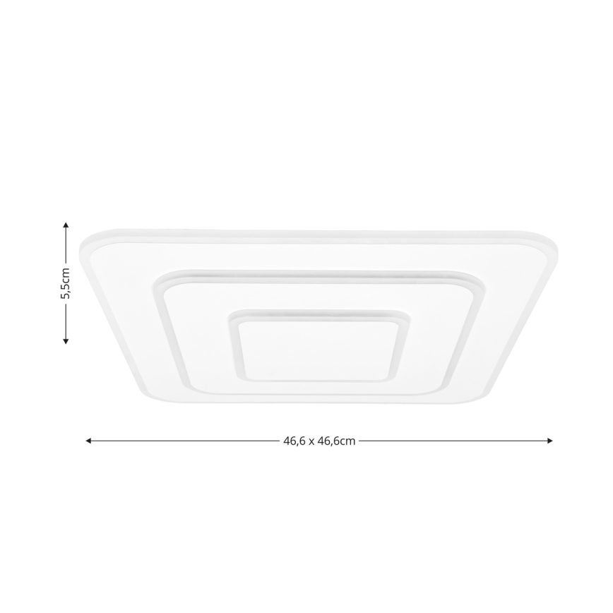 Brilagi - LED Aptumšojama griestu lampa MODERN LED/72W/230V 2700-6500K 46,6x46,6 cm + tālvadības pults