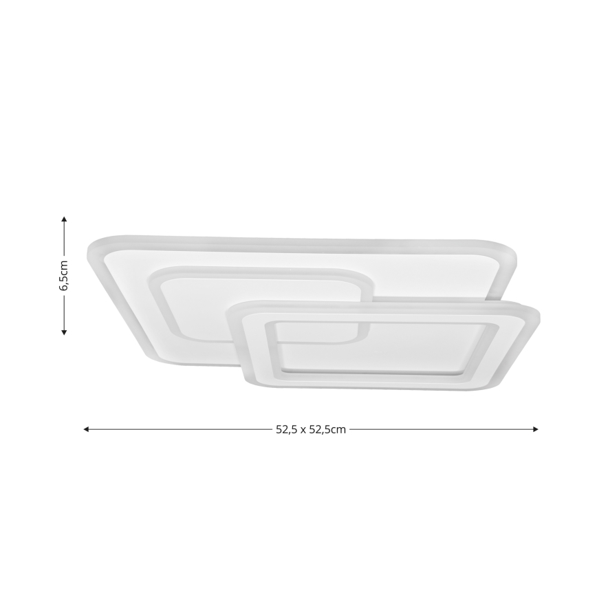 Brilagi - LED Aptumšojama griestu lampa MODERN LED/80W/230V 2700-6500K 52,5x52,5 cm + tālvadības pults