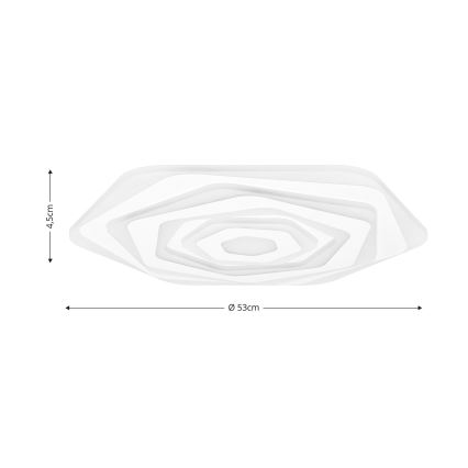 Brilagi - LED Aptumšojama griestu lampa MODERN LED/85W/230V 2700-6500K d. 53 cm + tālvadības pults