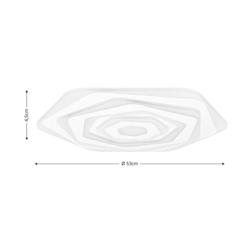 Brilagi - LED Aptumšojama griestu lampa MODERN LED/85W/230V 2700-6500K d. 53 cm + tālvadības pults