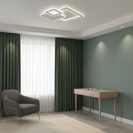 Brilagi - MODERN aptumšojams LED griestu gaismeklis/93W/230V 3000-6000K 48,5x48,5 cm + ar tālvadības pulti