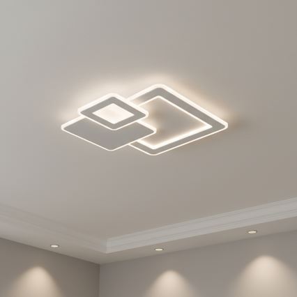 Brilagi - MODERN aptumšojams LED griestu gaismeklis/93W/230V 3000-6000K 48,5x48,5 cm + ar tālvadības pulti