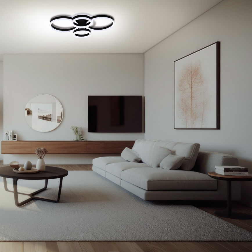 Brilagi - LED Aptumšojama griestu lampa ORBITS LED/49W/230V 3000/4000/6000K + tālvadības pults