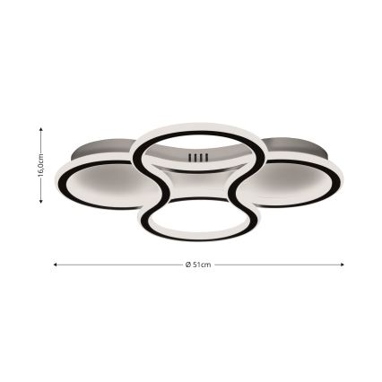 Brilagi - LED Aptumšojama griestu lampa ORELLI LED/53W/230V 3000/4000/6000K + tālvadības pults