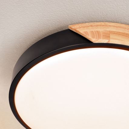 Brilagi - LED Aptumšojama griestu lampa PILANA LED/48W/230V 3000-6500K ozols d. 40 cm + tālvadības pults