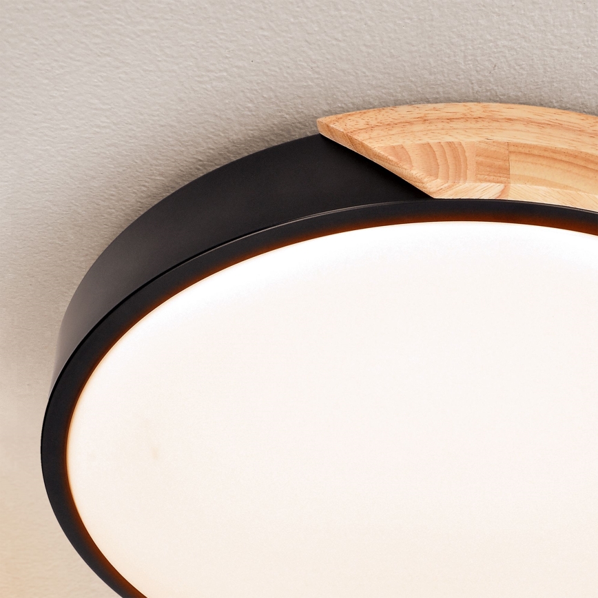Brilagi - LED Aptumšojama griestu lampa PILANA LED/48W/230V 3000-6500K ozols d. 40 cm + tālvadības pults