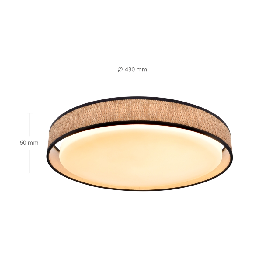 Brilagi - LED Aptumšojama griestu lampa PILAR LED/48W/230V 3000-6500K d. 43 cm + tālvadības pults