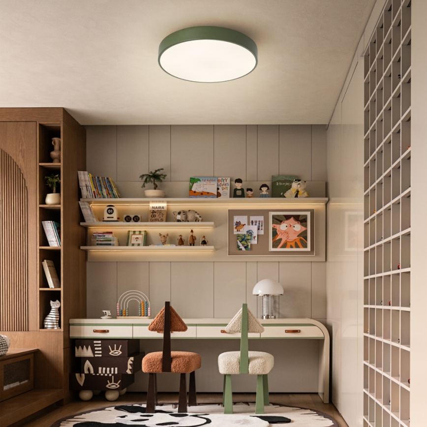 Brilagi - LED regulējams griestu gaismeklis POOL LED/36W/230V 3000-6000K diam. 30 cm zaļš + tālvadības pults