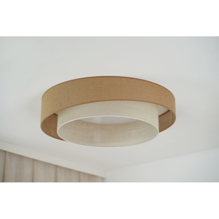 Brilagi - LED Aptumšojama griestu lampa SHINE LED/24W/230V d. 60 cm 3000/4000/6500K bēša/krēmkrāsa + tālvadības pults
