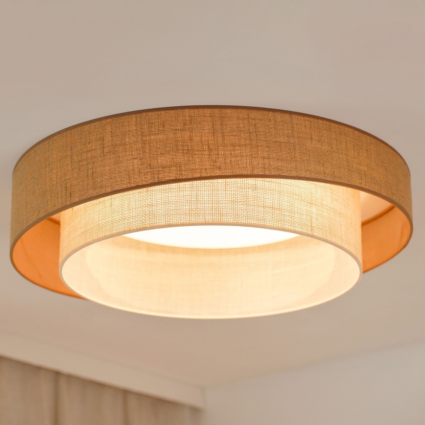 Brilagi - LED Aptumšojama griestu lampa SHINE LED/24W/230V d. 60 cm 3000/4000/6500K bēša/krēmkrāsa + tālvadības pults
