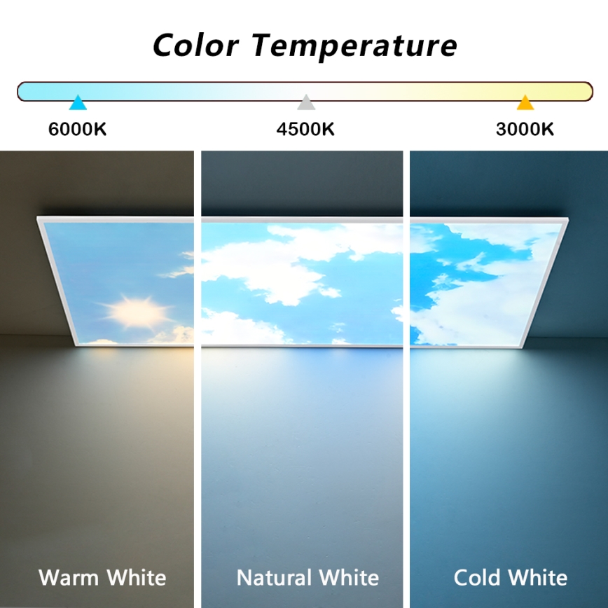 Brilagi - LED dimējams griestu gaismeklis SLIMFRAME LED/80W/230V 120x60 cm 3000-6000K sudraba/zila + tālvadības pults