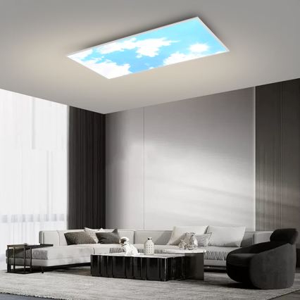 Brilagi - LED dimējams griestu gaismeklis SLIMFRAME LED/80W/230V 120x60 cm 3000-6000K sudraba/zila + tālvadības pults