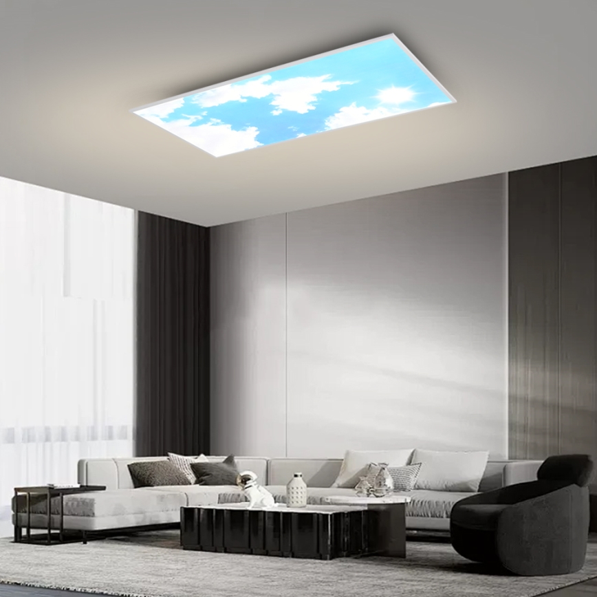Brilagi - LED dimējams griestu gaismeklis SLIMFRAME LED/80W/230V 120x60 cm 3000-6000K sudraba/zila + tālvadības pults