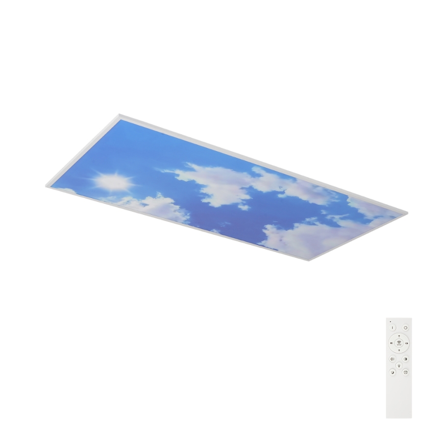 Brilagi - LED dimējams griestu gaismeklis SLIMFRAME LED/80W/230V 120x60 cm 3000-6000K sudraba/zila + tālvadības pults