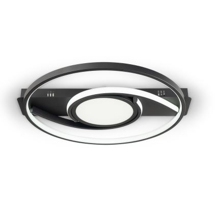 Brilagi - LED dimmējams griestu lukturis TWIRL LED/38W/230V 3000-6000K melns + tālvadības pults