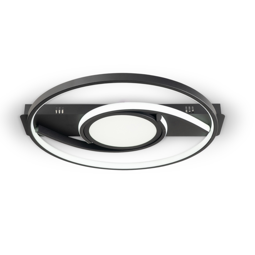 Brilagi - LED dimmējams griestu lukturis TWIRL LED/38W/230V 3000-6000K melns + tālvadības pults