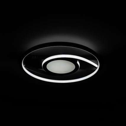 Brilagi - LED dimmējams griestu lukturis TWIRL LED/38W/230V 3000-6000K melns + tālvadības pults