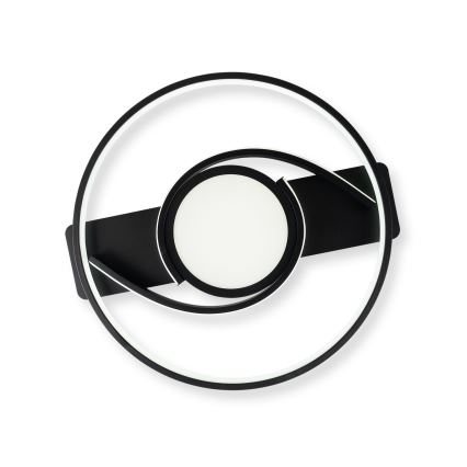 Brilagi - LED dimmējams griestu lukturis TWIRL LED/38W/230V 3000-6000K melns + tālvadības pults