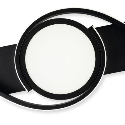 Brilagi - LED dimmējams griestu lukturis TWIRL LED/38W/230V 3000-6000K melns + tālvadības pults