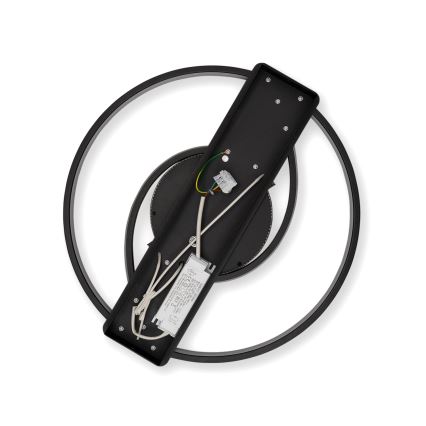 Brilagi - LED dimmējams griestu lukturis TWIRL LED/38W/230V 3000-6000K melns + tālvadības pults