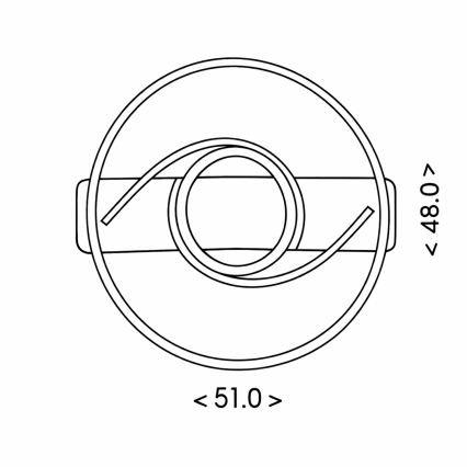 Brilagi - LED dimmējams griestu lukturis TWIRL LED/38W/230V 3000-6000K melns + tālvadības pults
