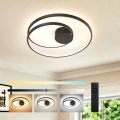 BRILAGI - LED aptumšojama griestu lampa TWISTER LED/48W/230V 3000–6000K Ø 50 cm melna + tālvadības pults