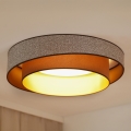 Brilagi - LED Aptumšojama griestu lampa VEGAS SHINE LED/24W/230V d. 60 cm 3000/4000/6500K brūna + tālvadības pults