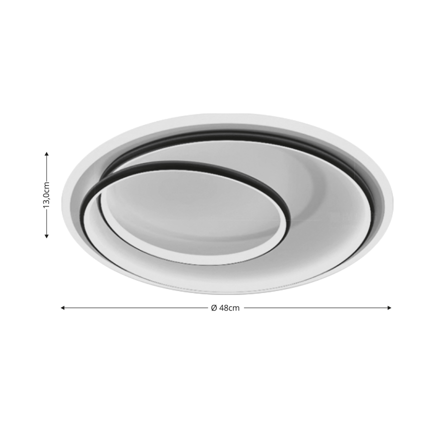 Brilagi - LED Aptumšojama griestu lampa VELO LED/38W/230V 3000/4000/6000K + tālvadības pults