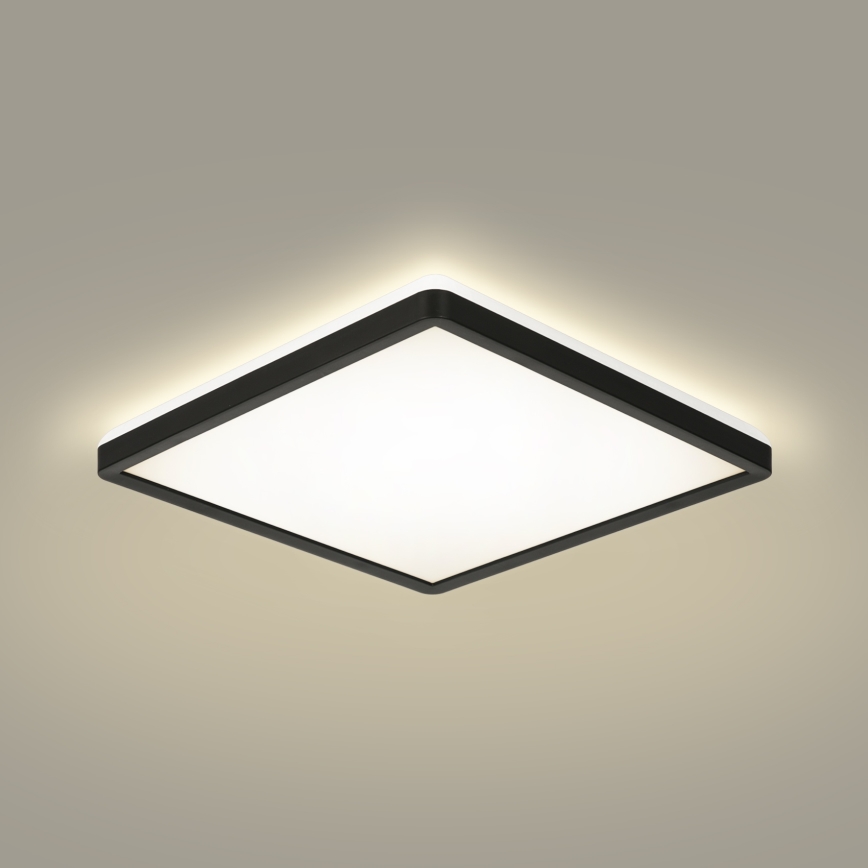 Brilagi - LED Aptumšojama lampa ar motion un dusk sensors ULTRA SLIM LED/18W/230V 30x30 cm + tālvadības pults