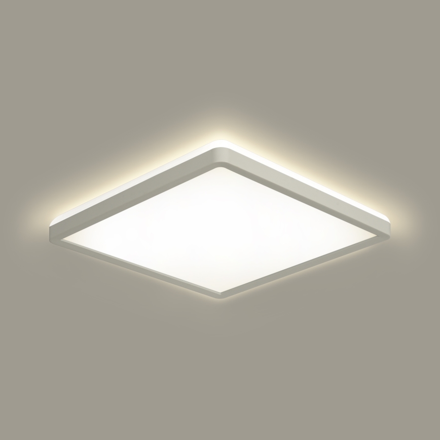 Brilagi - LED Aptumšojama lampa ar motion un dusk sensors ULTRA SLIM LED/18W/230V 30x30 cm + tālvadības pults