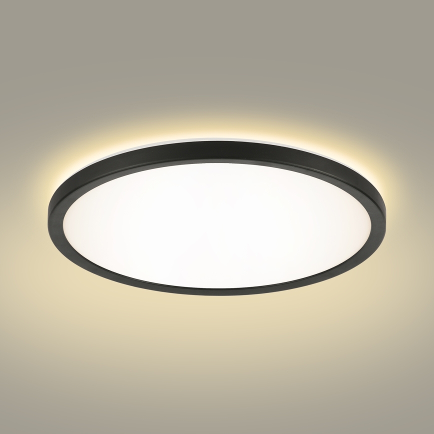 Brilagi - LED Aptumšojama lampa ar motion un dusk sensors ULTRA SLIM LED/24W/230V d. 42 cm + tālvadības pults