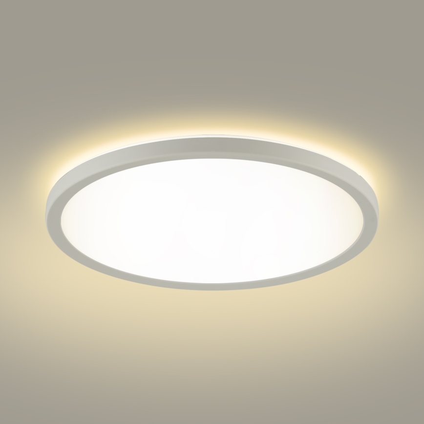 Brilagi - LED Aptumšojama lampa ar motion un dusk sensors ULTRA SLIM LED/24W/230V d. 42 cm + tālvadības pults
