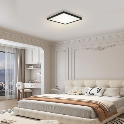 Brilagi - LED Aptumšojama lampa ar motion un dusk sensors ULTRA SLIM LED/18W/230V 30x30 cm + tālvadības pults