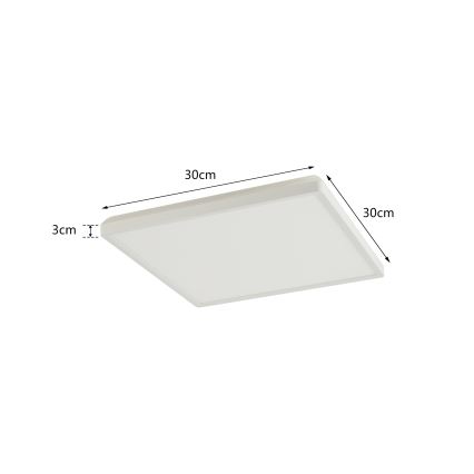 Brilagi - LED Aptumšojama lampa ar motion un dusk sensors ULTRA SLIM LED/18W/230V 30x30 cm + tālvadības pults