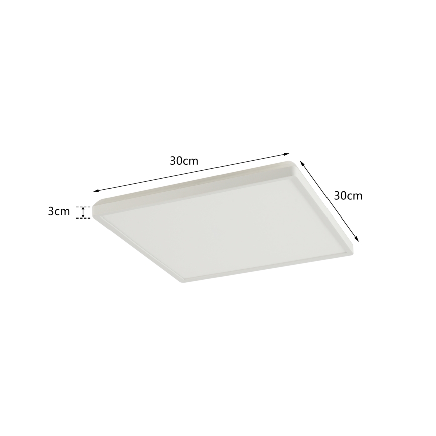 Brilagi - LED Aptumšojama lampa ar motion un dusk sensors ULTRA SLIM LED/18W/230V 30x30 cm + tālvadības pults