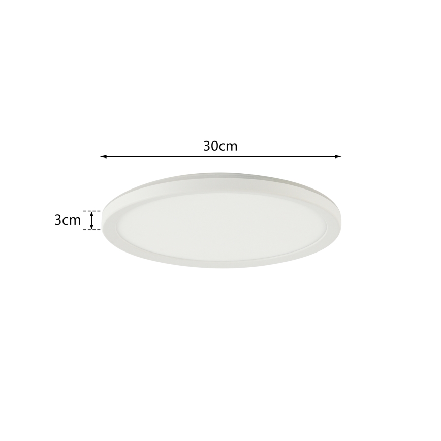 Brilagi - LED Aptumšojama lampa ar sensoru ULTRA SLIM LED/18W/230V d. 30 cm + tālvadības pults