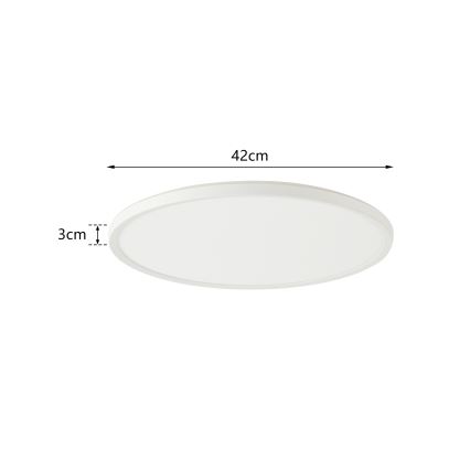 Brilagi - LED Aptumšojama lampa ar motion un dusk sensors ULTRA SLIM LED/24W/230V d. 42 cm + tālvadības pults