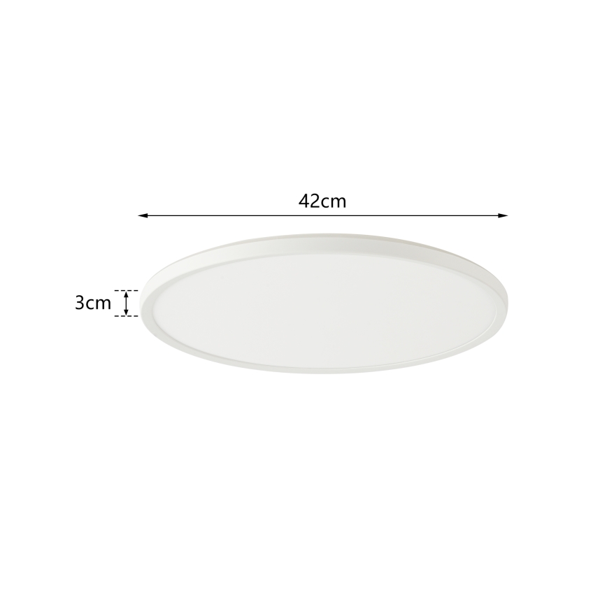 Brilagi - LED Aptumšojama lampa ar motion un dusk sensors ULTRA SLIM LED/24W/230V d. 42 cm + tālvadības pults