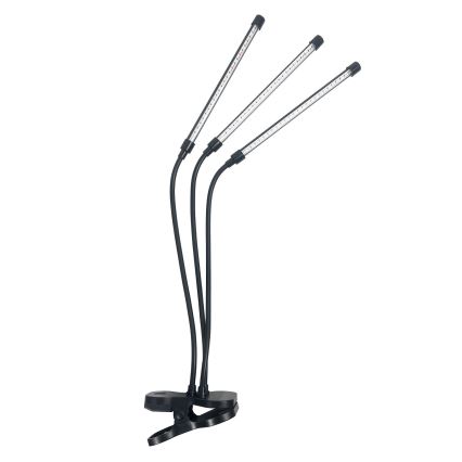 Brilagi - LED Aptumšojama pielāgojama galda lampa ar stiprinājumu augu audzēšanai VITABLOOM 3xLED/10W/230V melna
