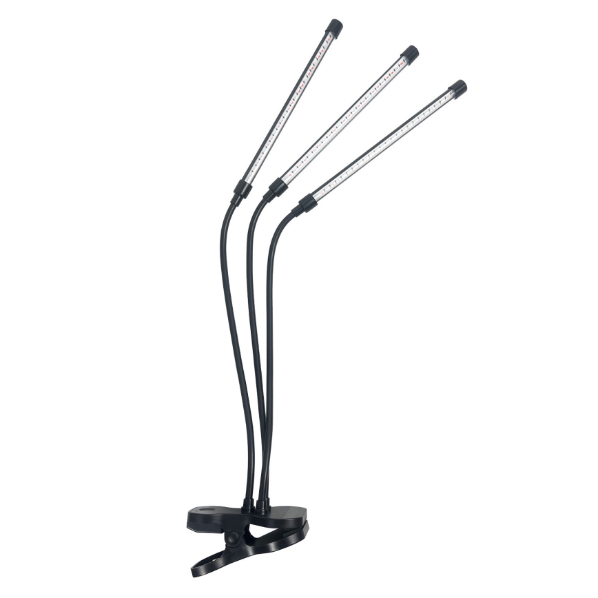 Brilagi - LED Aptumšojama pielāgojama galda lampa ar stiprinājumu augu audzēšanai VITABLOOM 3xLED/10W/230V melna