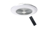 Brilagi - LED Aptumšojama lampa ar ventilatoru AURA LED/38W/230V 3000-6000K sudraba + tālvadības pults