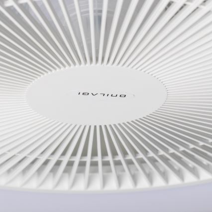 Brilagi - LED Aptumšojama lampa ar ventilatoru AURA LED/38W/230V balta + tālvadības pults