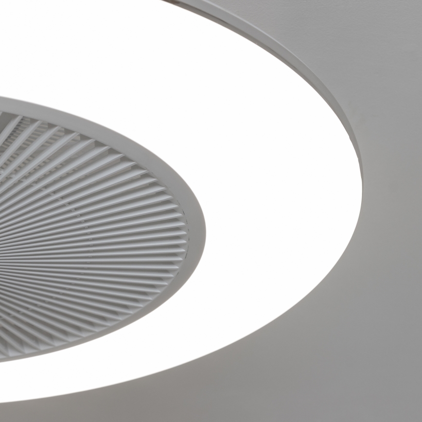 Brilagi - LED Aptumšojama lampa ar ventilatoru AURA LED/38W/230V balta + tālvadības pults
