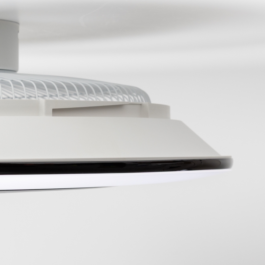 Brilagi - LED Aptumšojama lampa ar ventilatoru AURA LED/38W/230V 3000-6000K melna + tālvadības pults