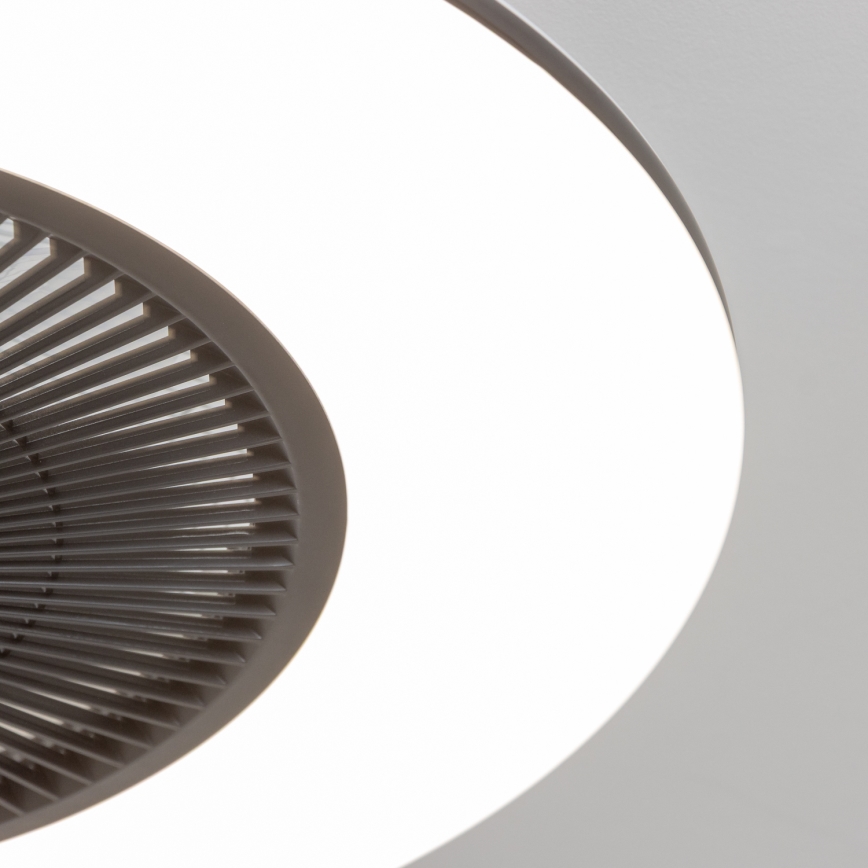 Brilagi - LED Aptumšojama lampa ar ventilatoru AURA LED/38W/230V 3000-6000K melna + tālvadības pults