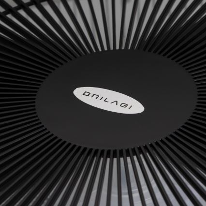 Brilagi - LED Aptumšojama lampa ar ventilatoru AURA LED/38W/230V 3000-6000K melna + tālvadības pults