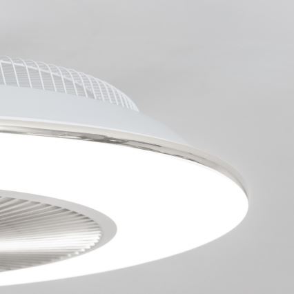 Brilagi - LED Aptumšojama lampa ar ventilatoru AURA LED/38W/230V 3000-6000K sudraba + tālvadības pults